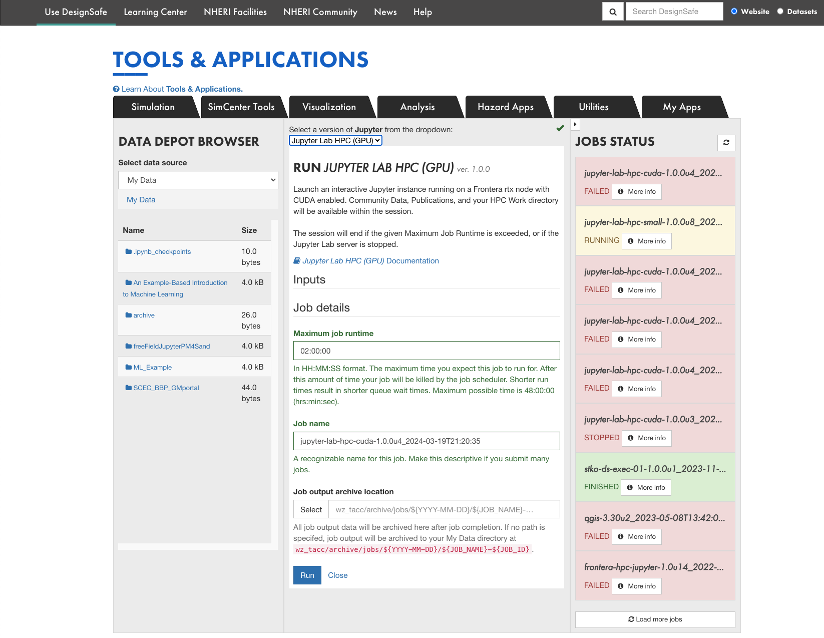 DesignSafe Portal